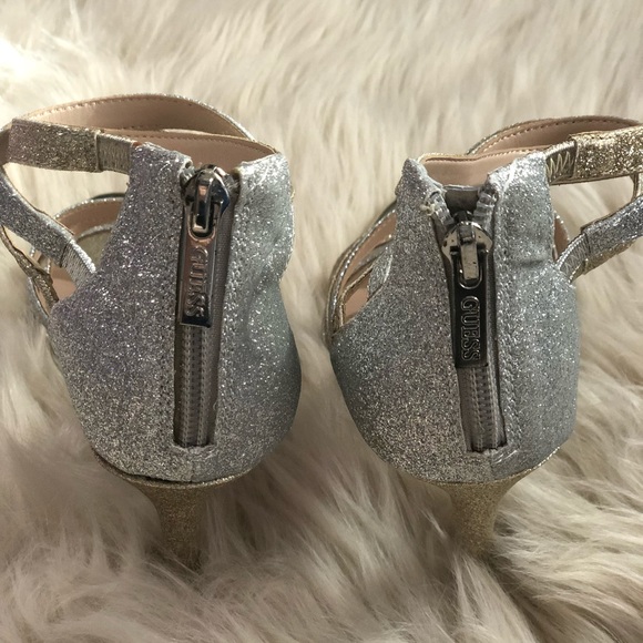 Guess silver & gold high heels Sz6 - Picture 5 of 7